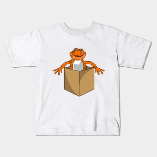 Frog with Box Kids T-Shirt